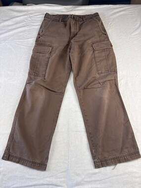 Vintage Timberland Canvas Cargo Pants Brown Y2K Baggy Gorpcore Utility